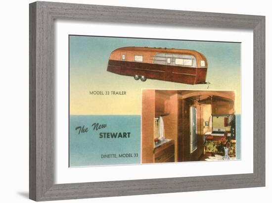 Travel Trailer with Dinette-null-Framed Art Print