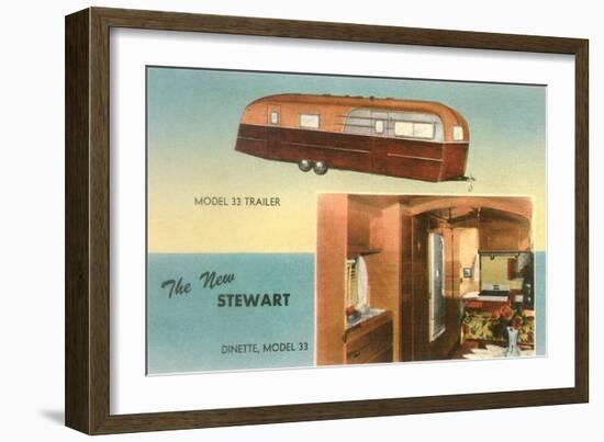 Travel Trailer with Dinette-null-Framed Art Print