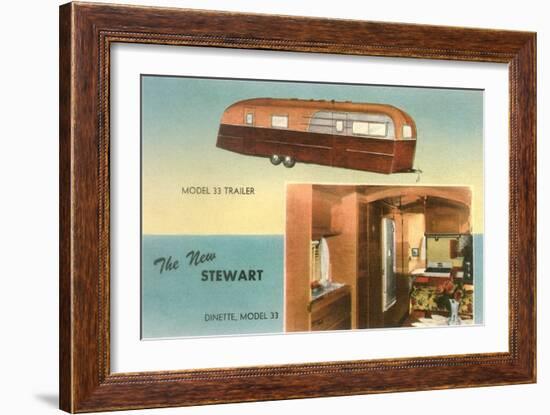 Travel Trailer with Dinette-null-Framed Art Print