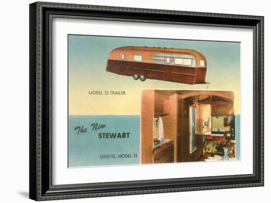 Travel Trailer with Dinette-null-Framed Art Print