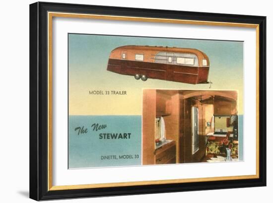 Travel Trailer with Dinette-null-Framed Art Print