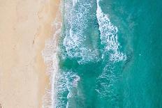 View from Above, Stunning Aerial View of Mortorio Island with a Beautiful White Sand Beach and Some-Travel Wild-Photographic Print