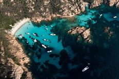 View from Above, Stunning Aerial View of Mortorio Island with a Beautiful White Sand Beach and Some-Travel Wild-Photographic Print