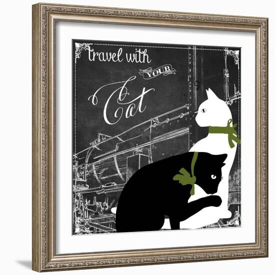 Travel with Your Cat-Color Bakery-Framed Giclee Print