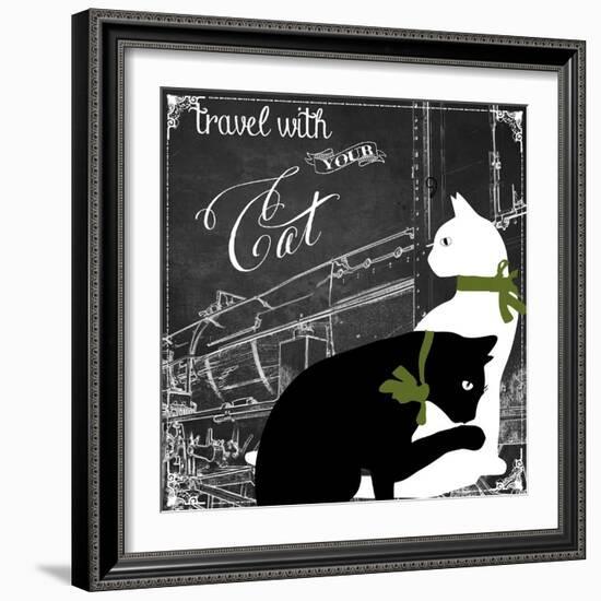 Travel with Your Cat-Color Bakery-Framed Giclee Print