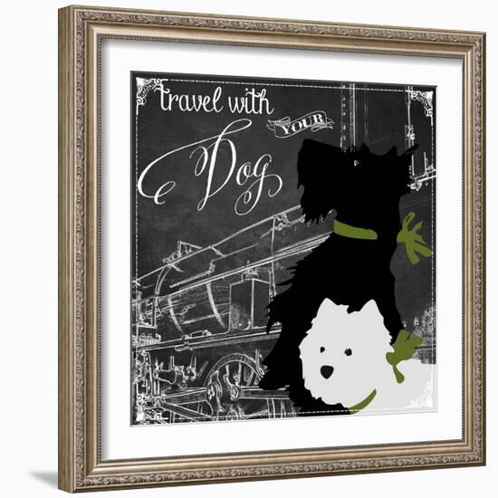 Travel with Your Dog-Color Bakery-Framed Giclee Print