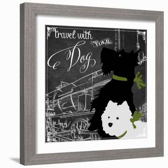 Travel with Your Dog-Color Bakery-Framed Giclee Print