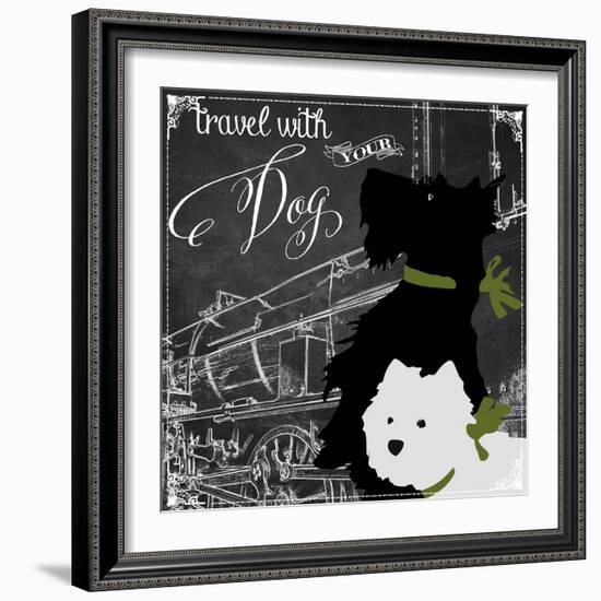 Travel with Your Dog-Color Bakery-Framed Giclee Print