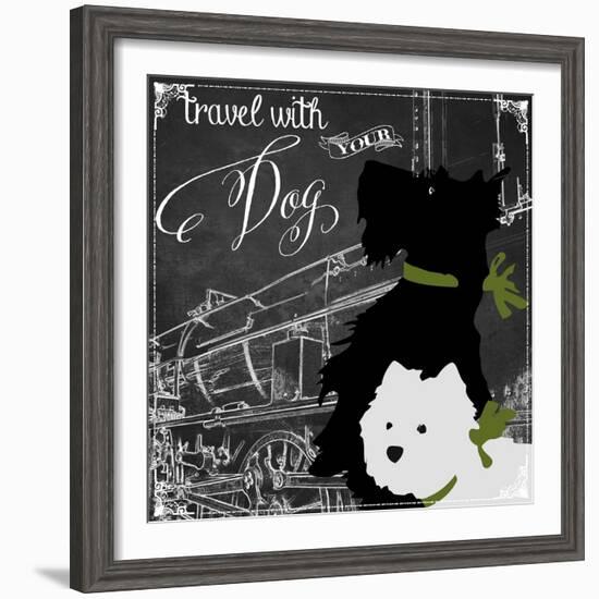 Travel with Your Dog-Color Bakery-Framed Giclee Print