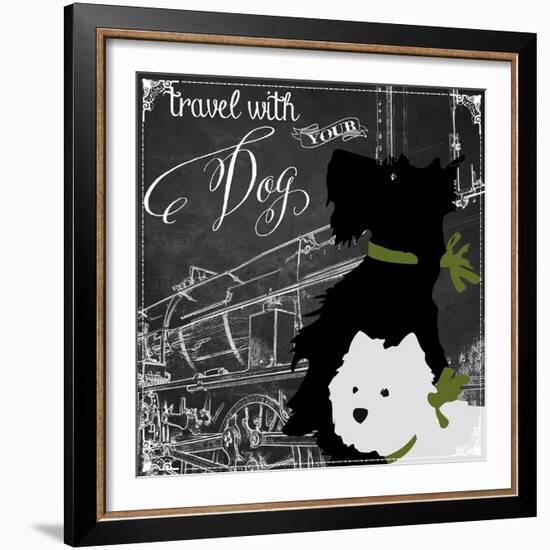 Travel with Your Dog-Color Bakery-Framed Giclee Print