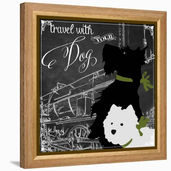 Travel with Your Dog-Color Bakery-Framed Premier Image Canvas