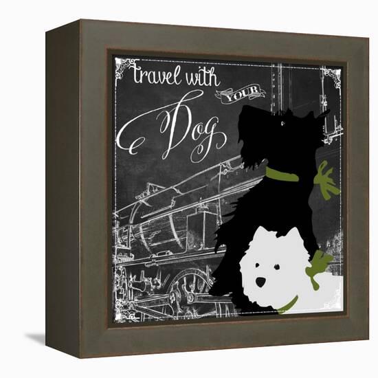 Travel with Your Dog-Color Bakery-Framed Premier Image Canvas