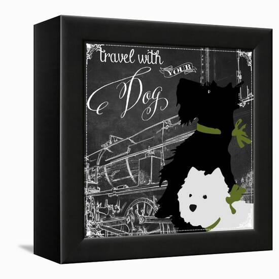 Travel with Your Dog-Color Bakery-Framed Premier Image Canvas