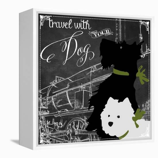 Travel with Your Dog-Color Bakery-Framed Premier Image Canvas
