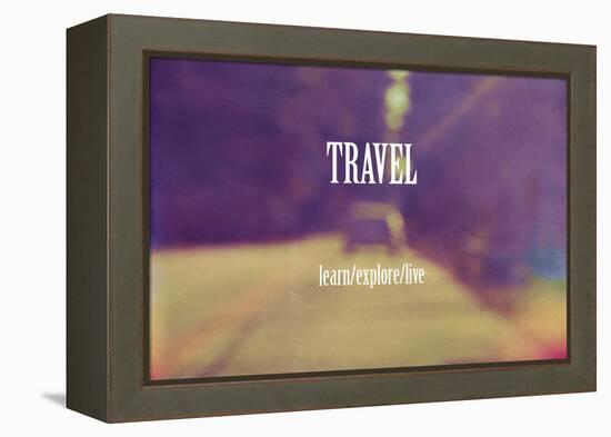 Travel-Vintage Skies-Framed Premier Image Canvas