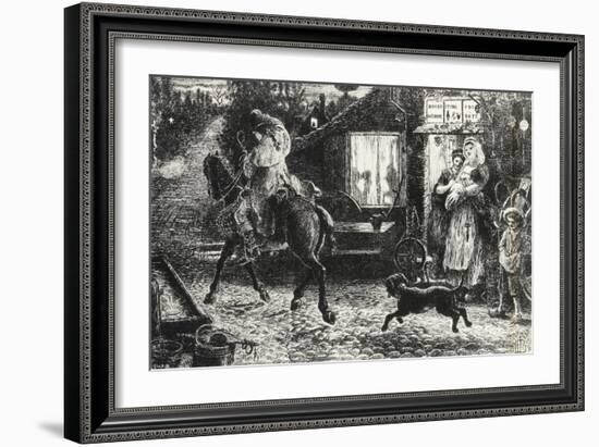 Traveler, Engraving from Painting-Ford Madox Brown-Framed Giclee Print