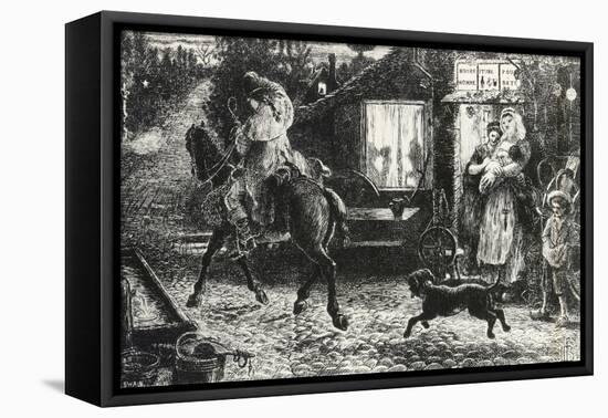 Traveler, Engraving from Painting-Ford Madox Brown-Framed Premier Image Canvas