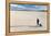Traveler Rolls A Carry-On Suitcase, The Playa In The Alvord Desert Of SE Oregon-Ben Herndon-Framed Premier Image Canvas