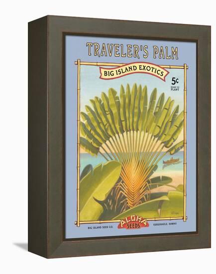 Traveler's Palm-Kerne Erickson-Framed Stretched Canvas