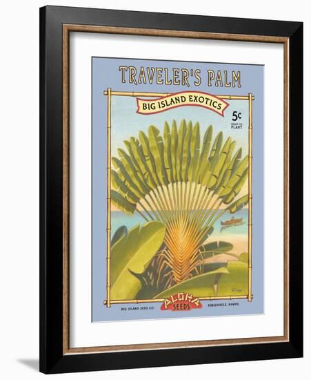 Traveler's Palm-Kerne Erickson-Framed Art Print