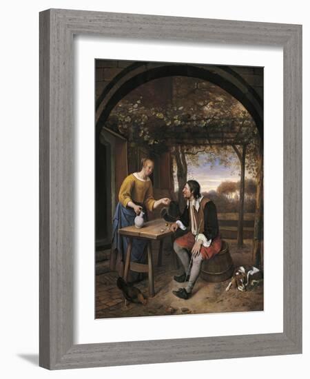 Traveler's Rest-Jan Havicksz. Steen-Framed Giclee Print