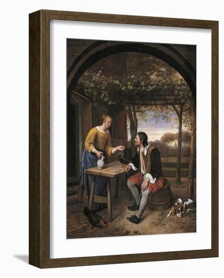 Traveler's Rest-Jan Havicksz. Steen-Framed Giclee Print