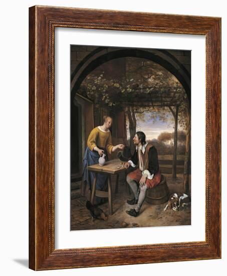 Traveler's Rest-Jan Havicksz. Steen-Framed Giclee Print