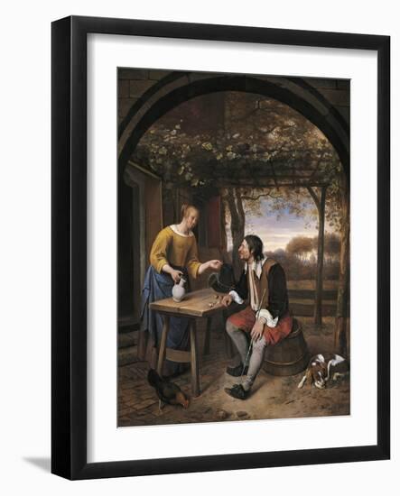 Traveler's Rest-Jan Havicksz. Steen-Framed Giclee Print