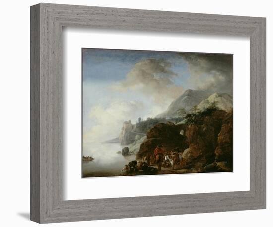 Travelers Awaiting a Ferry, 1649-Philips Wouwermans-Framed Giclee Print