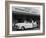 Travelers in a Chevy Bel Air Convertible at the Miami International Airport, 1954 August 22-null-Framed Photographic Print