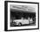 Travelers in a Chevy Bel Air Convertible at the Miami International Airport, 1954 August 22-null-Framed Photographic Print