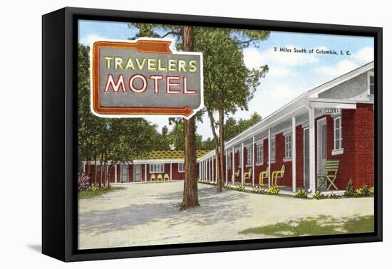 Travelers Motel, Columbia, South Carolina-null-Framed Stretched Canvas