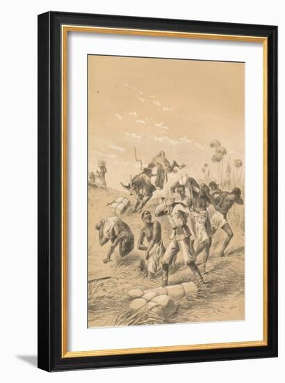 Travelers Stung By Bees, c1880-null-Framed Giclee Print