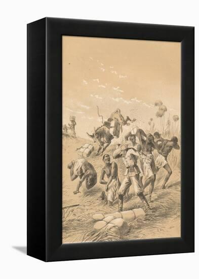 Travelers Stung By Bees, c1880-null-Framed Premier Image Canvas