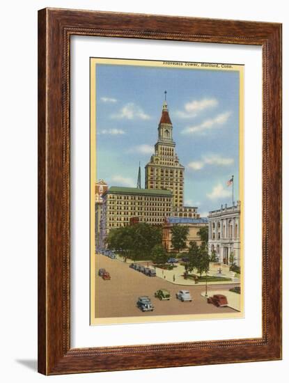 Travelers Tower, Hartford, Connecticut-null-Framed Art Print