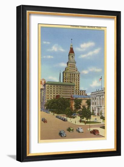 Travelers Tower, Hartford, Connecticut-null-Framed Art Print