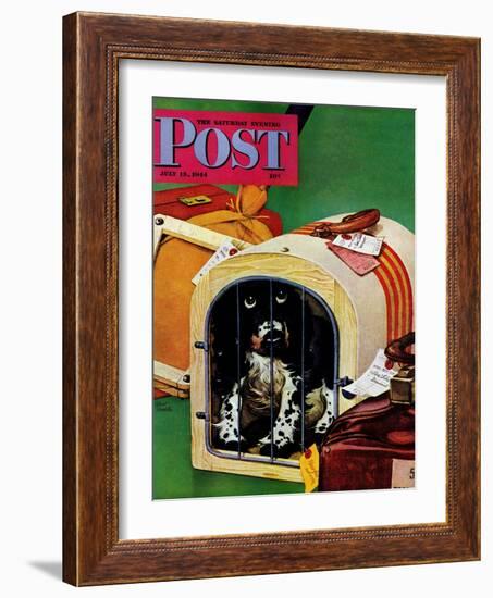 "Traveling Butch," Saturday Evening Post Cover, July 15, 1944-Albert Staehle-Framed Giclee Print
