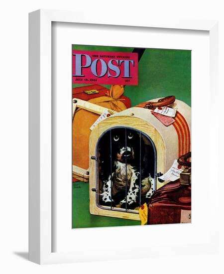 "Traveling Butch," Saturday Evening Post Cover, July 15, 1944-Albert Staehle-Framed Giclee Print