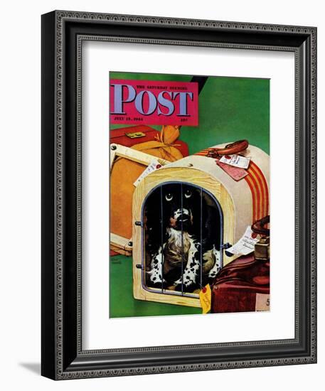 "Traveling Butch," Saturday Evening Post Cover, July 15, 1944-Albert Staehle-Framed Giclee Print