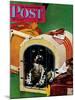 "Traveling Butch," Saturday Evening Post Cover, July 15, 1944-Albert Staehle-Mounted Giclee Print