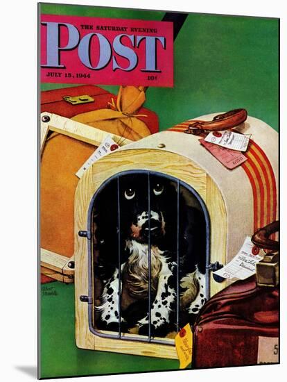 "Traveling Butch," Saturday Evening Post Cover, July 15, 1944-Albert Staehle-Mounted Giclee Print
