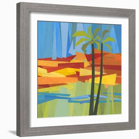 Traveling Tropical 2-Jan Weiss-Framed Art Print