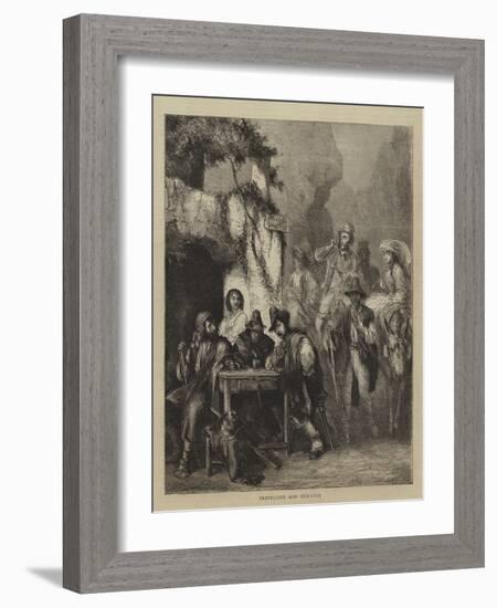 Travellers and Brigands-null-Framed Giclee Print