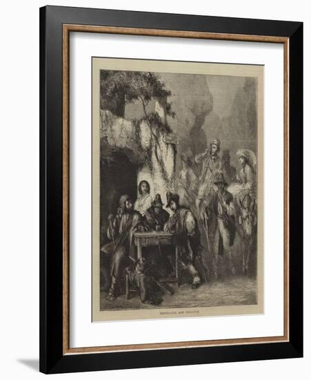 Travellers and Brigands-null-Framed Giclee Print