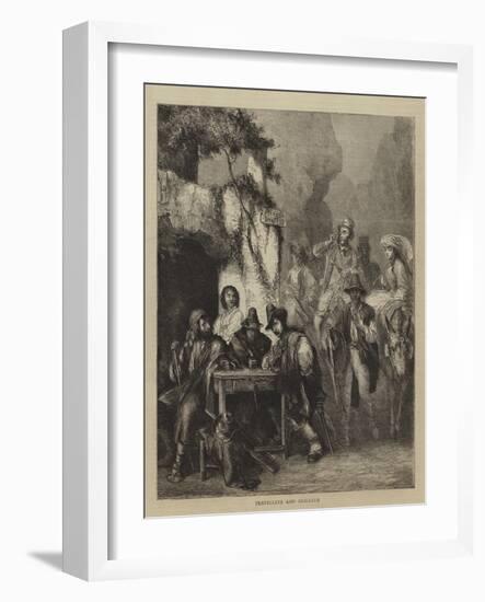 Travellers and Brigands-null-Framed Giclee Print