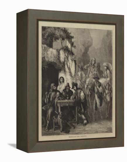 Travellers and Brigands-null-Framed Premier Image Canvas