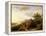 Travellers on a Path in an Extensive Rhineland Landscape-Barend Cornelis Koekkoek-Framed Premier Image Canvas