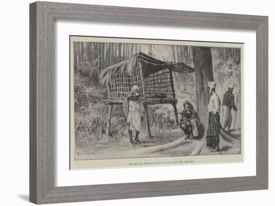 Travellers' Shelter in the Jungle on the Chin Frontier-null-Framed Giclee Print