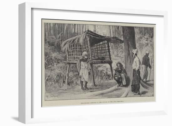 Travellers' Shelter in the Jungle on the Chin Frontier-null-Framed Giclee Print