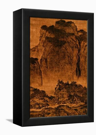 Travelling Among Streams and Mountains, Hanging Scroll, Ink on Silk, c. 1000, China-Ku'an Fan-Framed Premier Image Canvas